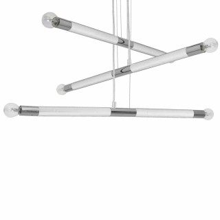 Lampa wisząca BASTONE WHITE / CHROME 6xE14 MLP6568