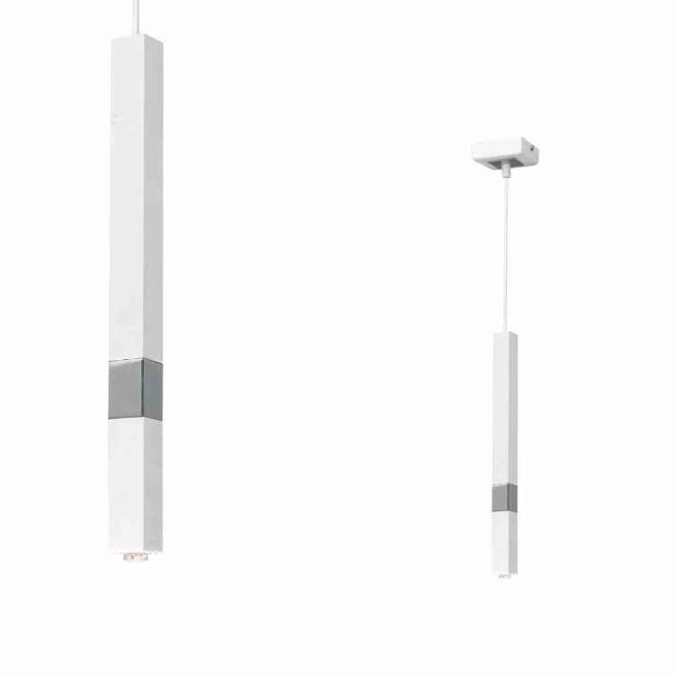 Lampa wisząca CASTRO WHITE / CHROME 1xG9 MLP6558