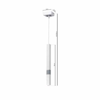 Lampa wisząca CASTRO WHITE / CHROME 1xG9 MLP6558