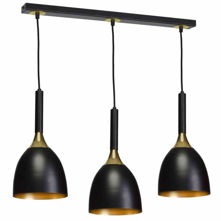 Lampa wisząca CLARK BLACK/GOLD 3xE27 MLP6222