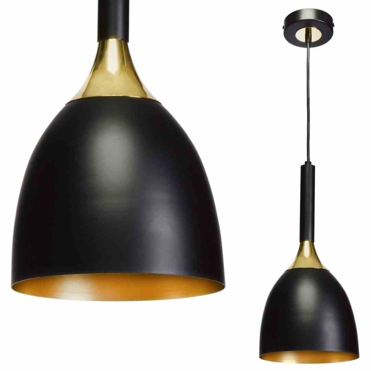 Lampa wisząca CLARK BLACK/GOLD 1xE27 MLP6221