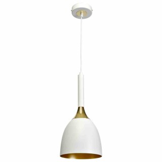 Lampa wisząca CLARK WHITE/GOLD 1xE27 MLP6219