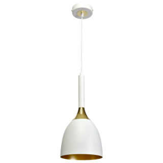 Lampa wisząca CLARK WHITE/GOLD 1xE27 MLP6219