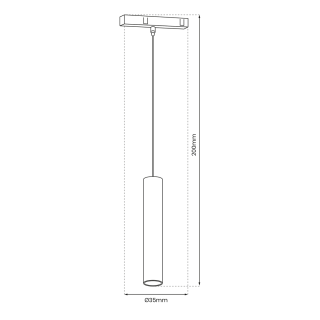 MAGNETIC TRACK 7W LED ML6629