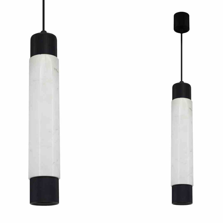 Lampa wisząca MARBLE WHITE/BLACK 1xGU10 ML6341