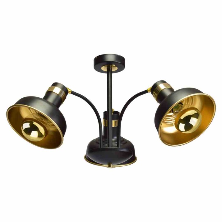 Lampa sufitowa MARGO BLACK/GOLD 3xE27 MLP6211