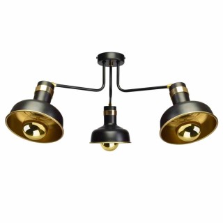 Lampa sufitowa MARGO 3xE27 BLACK/GOLD 3xE27 MLP6212