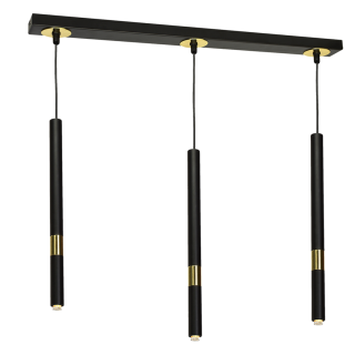 Lampa wisząca MONZA BLACK/GOLD 3xG9 8W MLP6334