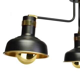 Lampa sufitowa MARGO 3xE27 BLACK/GOLD 3xE27 MLP6212