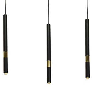 Lampa wisząca MONZA BLACK/GOLD 3xG9 8W MLP6334