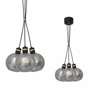 Lampa wisząca OMEGA BLACK/GOLD 3xE27 MLP6532