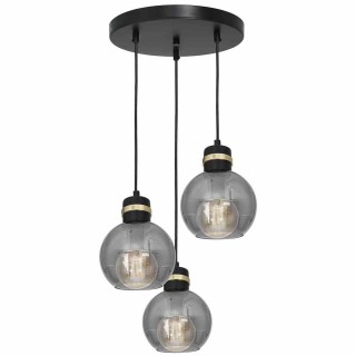 Lampa wisząca OMEGA BLACK/GOLD 3xE27 MLP6533