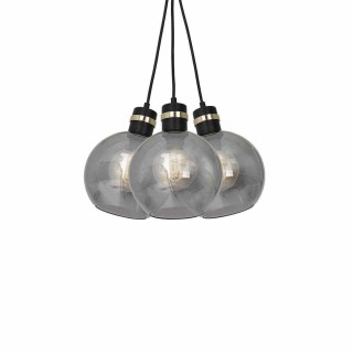 Lampa wisząca OMEGA BLACK/GOLD 3xE27 MLP6532