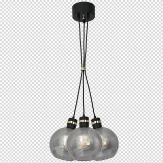 Lampa wisząca OMEGA BLACK/GOLD 3xE27 MLP6533