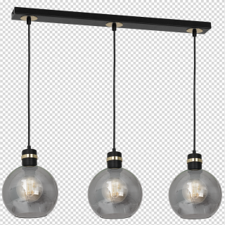 Lampa wisząca OMEGA BLACK/GOLD 3xE27 MLP6531