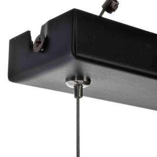 Lampa wisząca OZZY BLACK / WOOD 4xE27 60W MLP6253