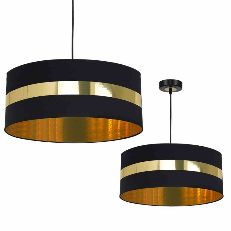 Lampa wisząca PALMIRA BLACK / GOLD 1xE27 60W MLP6318