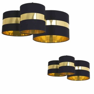 Lampa sufitowa PALMIRA BLACK / GOLD 3xE27 MLP63200