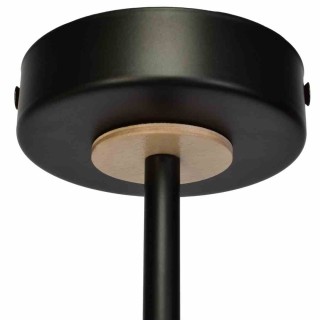 Lampa sufitowa SALMA BLACK / WOOD 2xE27 MLP6296