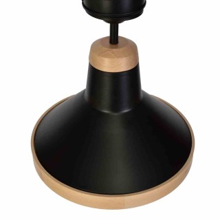 Lampa sufitowa SALMA BLACK / WOOD 3xE27 MLP6297