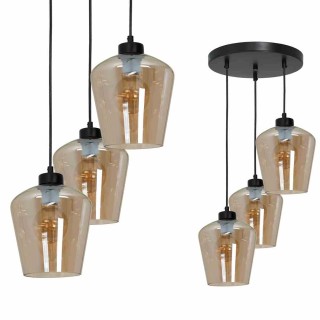 Lampa wisząca SANTIAGO AMBER 3xE27 MLP6613