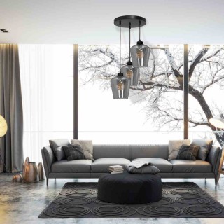 Lampa wisząca SANTIAGO SMOKED 3xE27 MLP6612