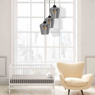 Lampa wisząca SANTIAGO SMOKED 3xE27 MLP6612