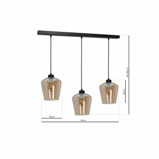 Lampa wisząca SANTIAGO AMBER 3xE27 MLP6610