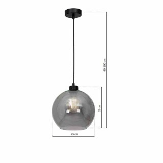 Lampa wisząca SOFIA SMOKED 1xE27 MLP6577