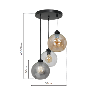 Lampa wisząca SOFIA MIX 3xE27 MLP6585