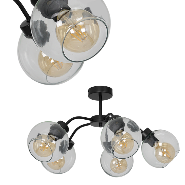 Lampa sufitowa SOFIA CLEAR 5xE27 MLP6596