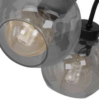 Lampa sufitowa SOFIA SMOKED 3xE27 MLP6594