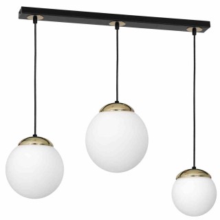 Lampa wisząca SPARTA BLACK / GOLD 3xE14 MLP6500