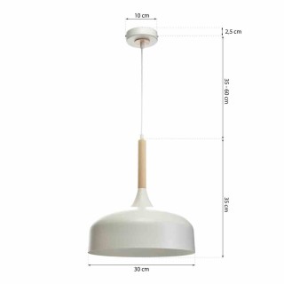 Lampa wisząca TAYLOR WHITE 1xE27 60W MLP6217