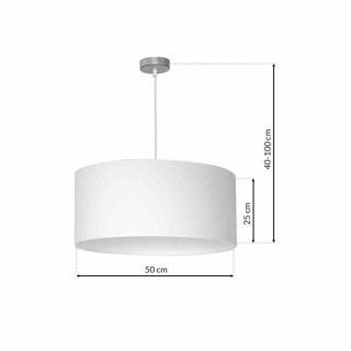 Lampa wisząca CASINO WHITE/CHROME 1xE27 ML6374