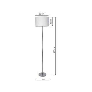 Lampa stojąca CASINO WHITE/CHROME 1xE27 ML6376