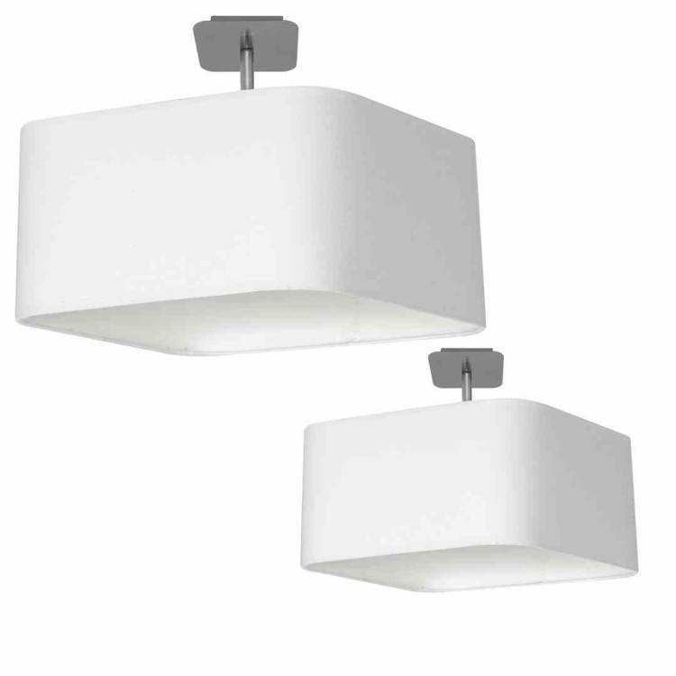 Lampa podsufitowa NAPOLI WHITE/CHROME 1xE27 ML6361