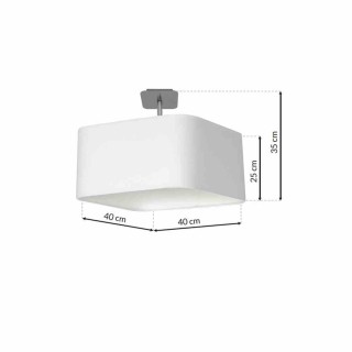 Lampa podsufitowa NAPOLI WHITE/CHROME 1xE27 ML6361