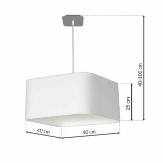 Lampa wisząca NAPOLI WHITE/CHROME 1xE27 ML6362