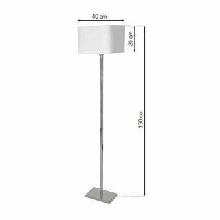 Lampa stojąca NAPOLI WHITE/CHROME 1xE27 ML6364