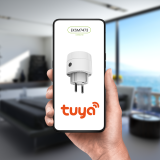 Wtyczka Wi-Fi Tuya Smart Pojedyńcza 10A IP20 EKSM7473