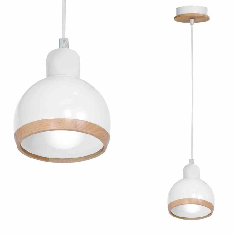 Lampa wisząca OVAL WHITE 1xE27 MLP7043