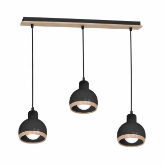 Lampa wisząca OVAL BLACK 3xE27 MLP7046