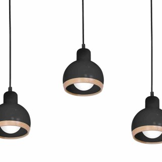 Lampa wisząca OVAL BLACK 3xE27 MLP7046