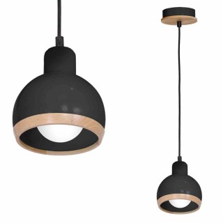 Lampa wisząca OVAL BLACK 1xE27 MLP7045