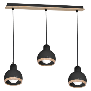 Lampa wisząca OVAL BLACK 3xE27 MLP7046