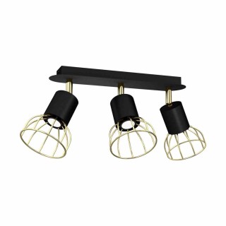 Lampa sufitowa DANTE Black/Gold 3x mini GU10 MLP7246