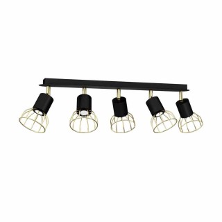 Lampa sufitowa DANTE Black/Gold 5x mini GU10 MLP7247