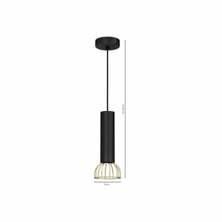 Lampa wisząca DANTE Black/Gold 1x mini GU10 MLP7248