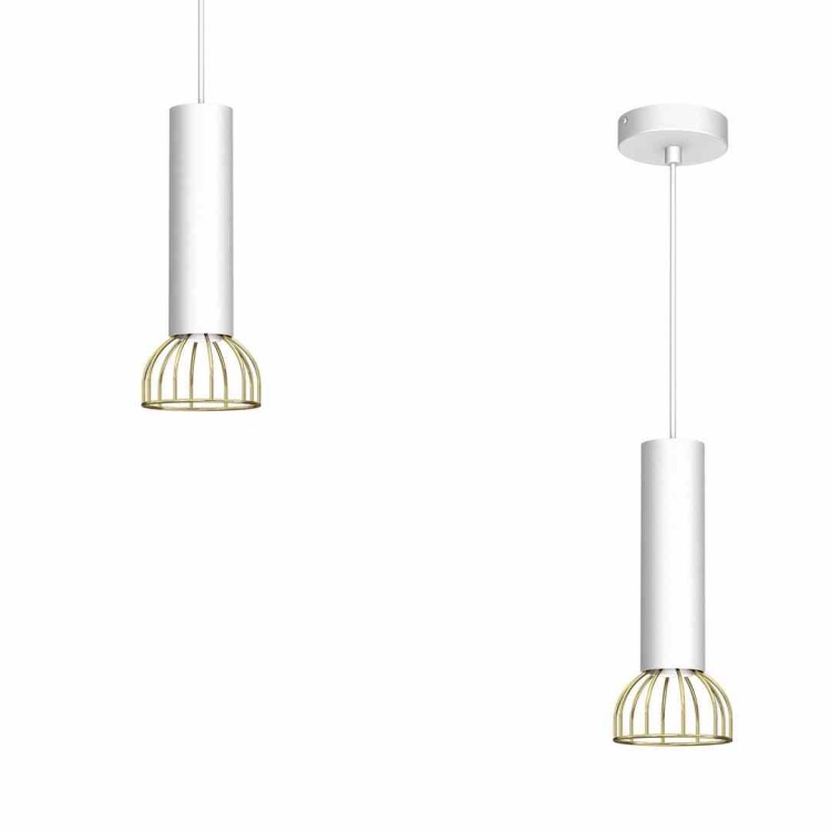 Lampa wisząca DANTE White/Gold 1x mini GU10 MLP7254